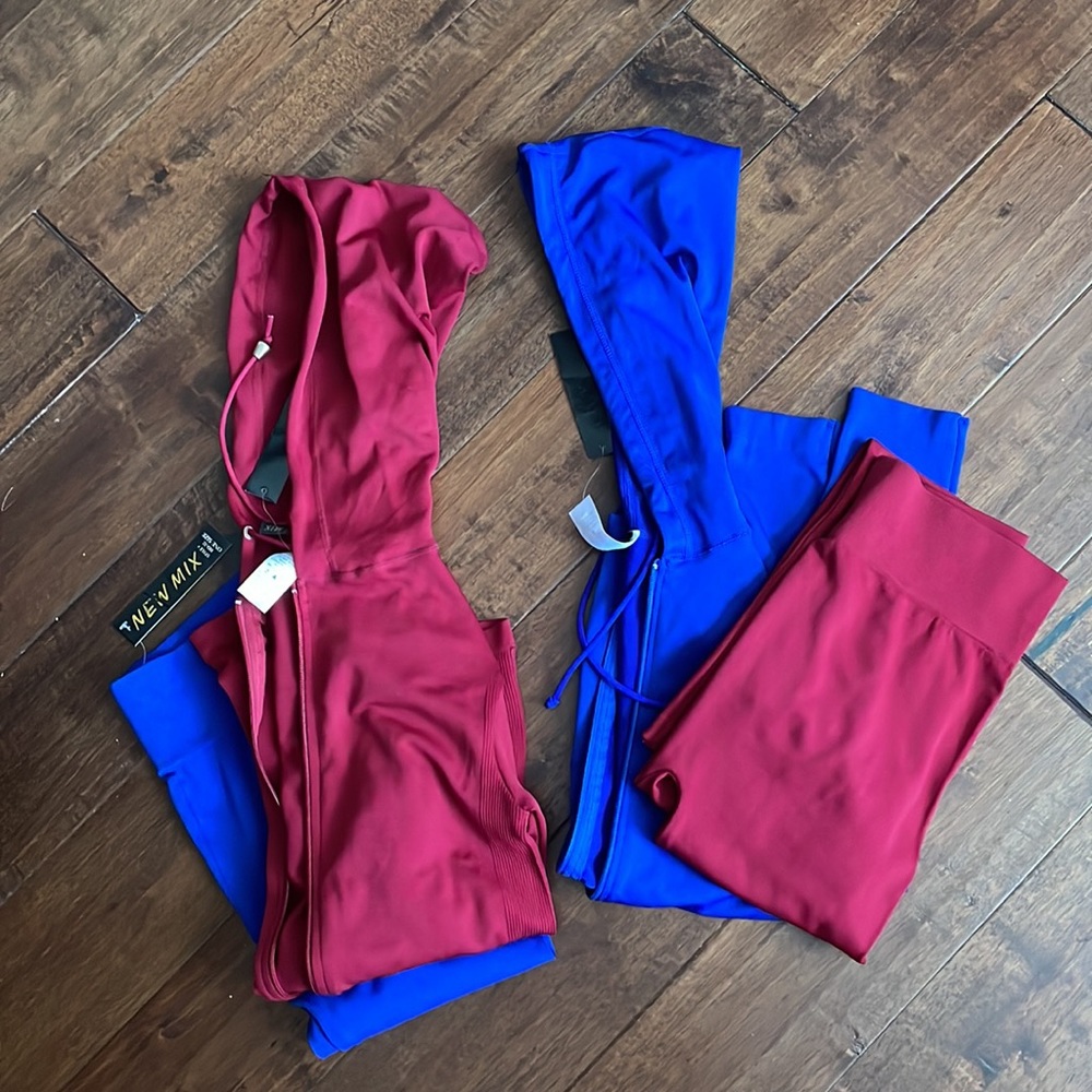 Two BRAND NEW Stretchy Track suits/ MIX&MATCH